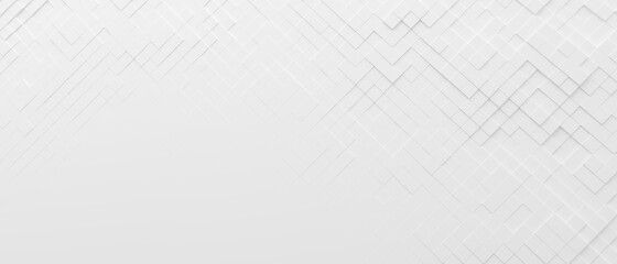 White Squares Tiled Style Background With Copy Space.
