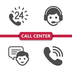 Call Center - Customer Support - Customer Service Icons