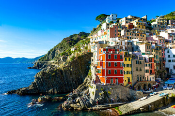 Italie. Ligurie. Cinque terre. The village of Riomaggiore