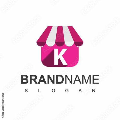 Letter K Store Logo Template, Online Symbol Wall Mural-Adiyatma