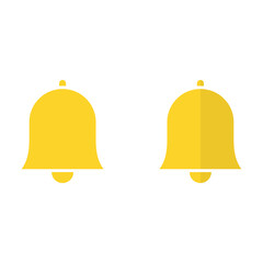Bell flat icon with long shadow