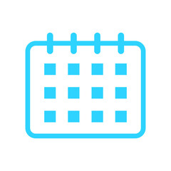 Calendar blue web icon