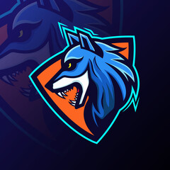 Esports wolf mascot team animal