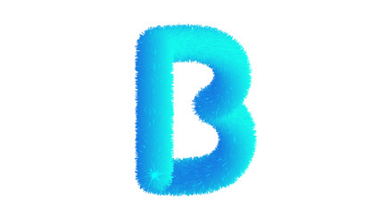 letter a from a flower isolated