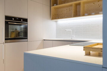 Kitchen interior of modern apartment