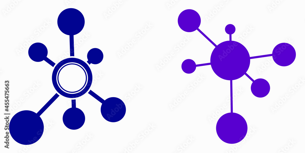 Aufkleber new vector concept network icon. connecting people. network configuration.transfer of information. v