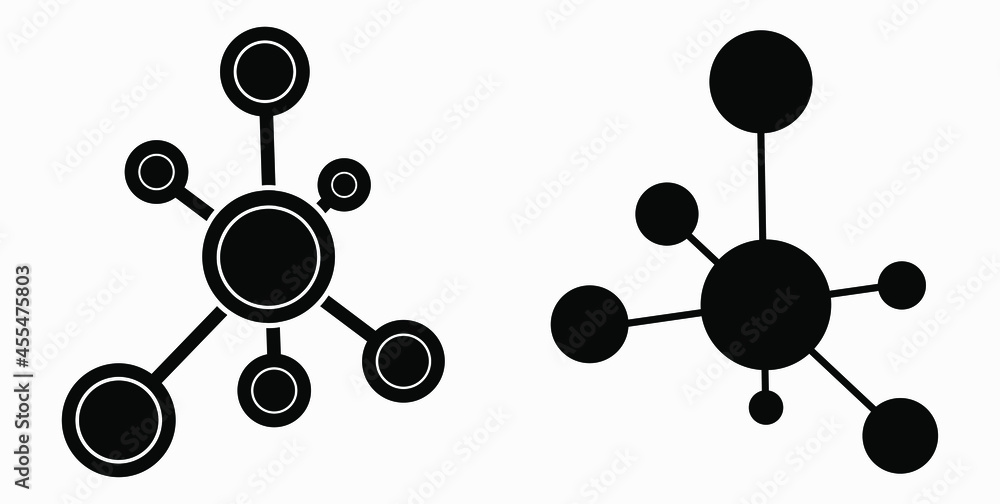 Poster new vector concept network icon. connecting people. network configuration.transfer of information. v