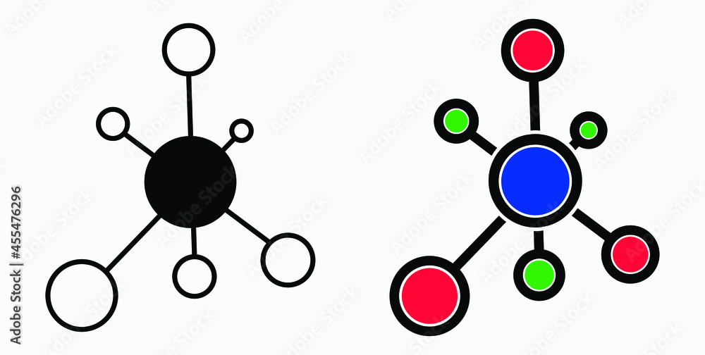 Poster new vector concept network icon. connecting people. network configuration.transfer of information. v