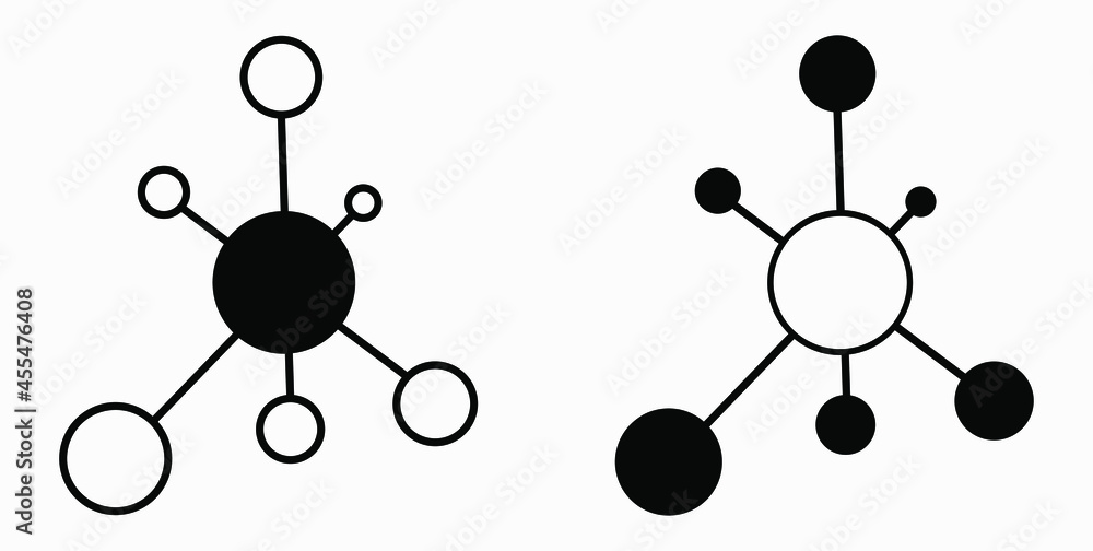 Aufkleber new vector concept network icon. connecting people. network configuration.transfer of information. v