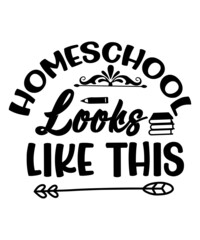 Homeschool svg cut file