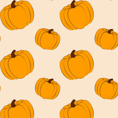 Orange pumpkin pattern