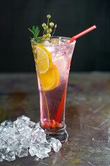 Glasses of wine on a black background.