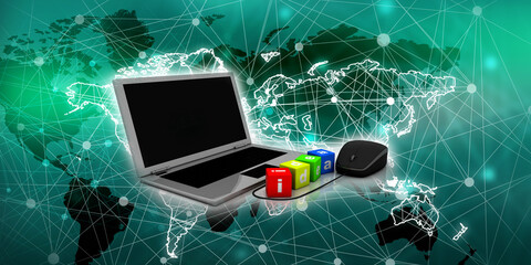 3d illustration Creativity idea concept. 