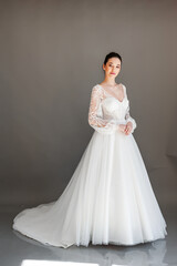 Morning bride.Young fashion model 