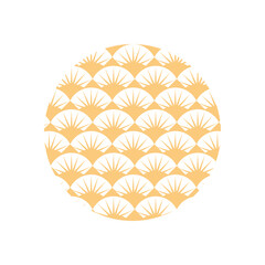 golden circular asian decoration