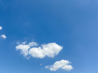 Naklejka na ściany i meble pieces of cloud in the blue sky