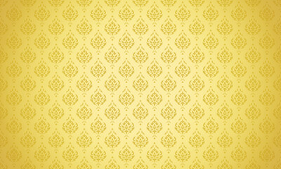 Luxury Thai pattern gold background vector illustration