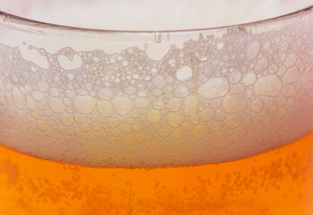 cold glass of beer .close up