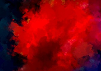 赤い幻想的な水彩テクスチャ背景
