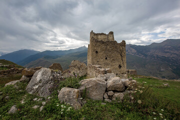 The unique Fregat castle in the Digorsky gorge of North Ossetia