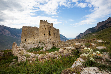 The unique Fregat castle in the Digorsky gorge of North Ossetia