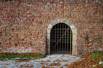 Fototapeta na wymiar Medieval Fortress Dungeon Door