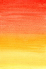 Hand drawn watercolor abstract orange background with texture. Autumn background, abstract background with stripes © Alina