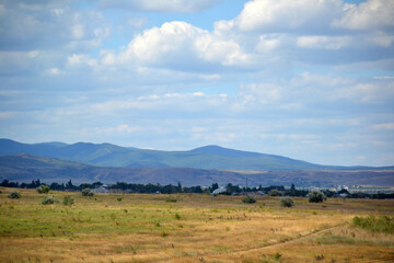 landscape with mountains