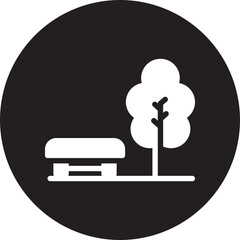 Park glyph icon