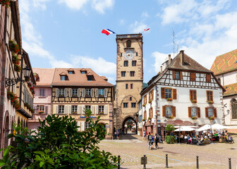 Der Tour des Bouchers in Ribeauville im Elsass Frankreich