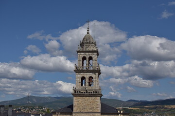 Fototapeta premium Views of Ponferrara a day of blue sky and clouds