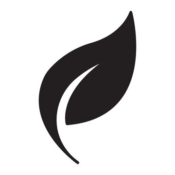 leaf glyph icon
