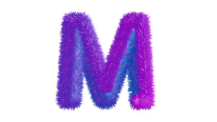 letter a from a flower isolated