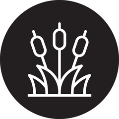 Reeds glyph icon