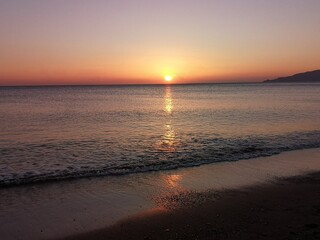 Fototapeta premium sunset on the beach