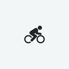 Bicycle vector icon illustration sign