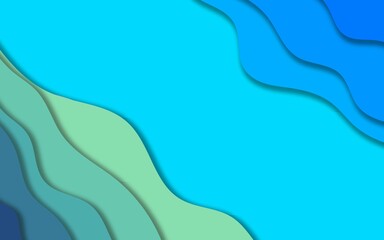 Vector illustration of 3d paper art background.Template for your design