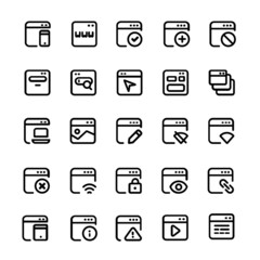 Web page Icons vector Illustration