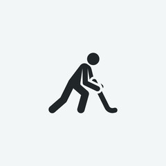 Hockey vector icon illustration sign