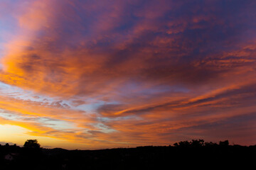 Wolken im Abendrot