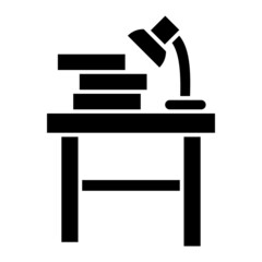 Vector Table Glyph Icon Design