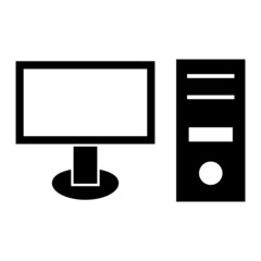 Vector Computer Glyph Icon Design