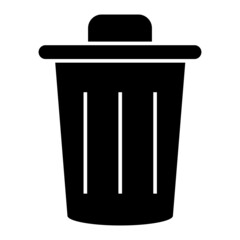 Vector Garbage Glyph Icon Design