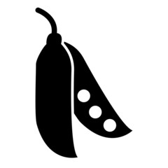 Vector Peas Glyph Icon Design