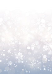 雪と結晶とボケとかすみの抽象背景のベクターイラスト(抽象,アブストラクト)