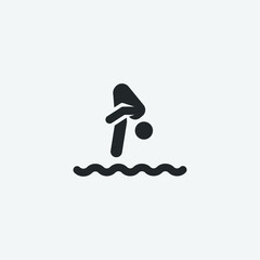 Water_sports vector icon illustration sign