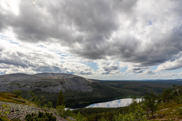 clouds over the mountains