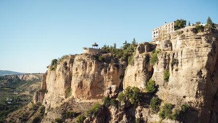 Beautiful mountainous scene from Ronda, Spain.