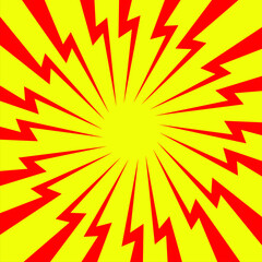Abstract Background Pop Art Comic Scattered light rays Zoom with halftone square. Vector Illustration.