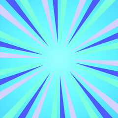 Abstract Background Pop Art Comic Scattered light rays Zoom with halftone square. Vector Illustration.
